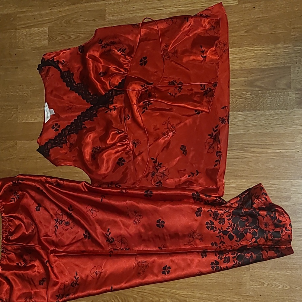 Japanese Cherry Blossom plus size pajama set - Picture 2 of 2